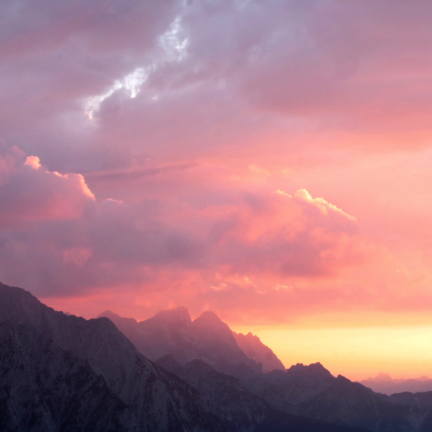 Gewitterwolken über dem Karwendel