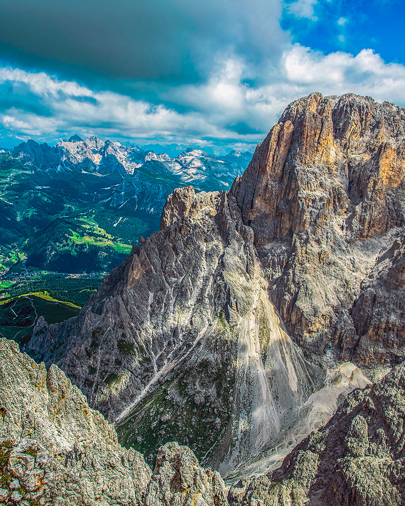 Blick vom Plattkofel