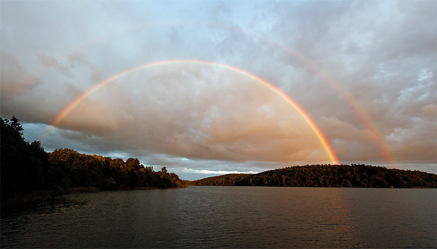 Regenbogen über dem Mindelsee