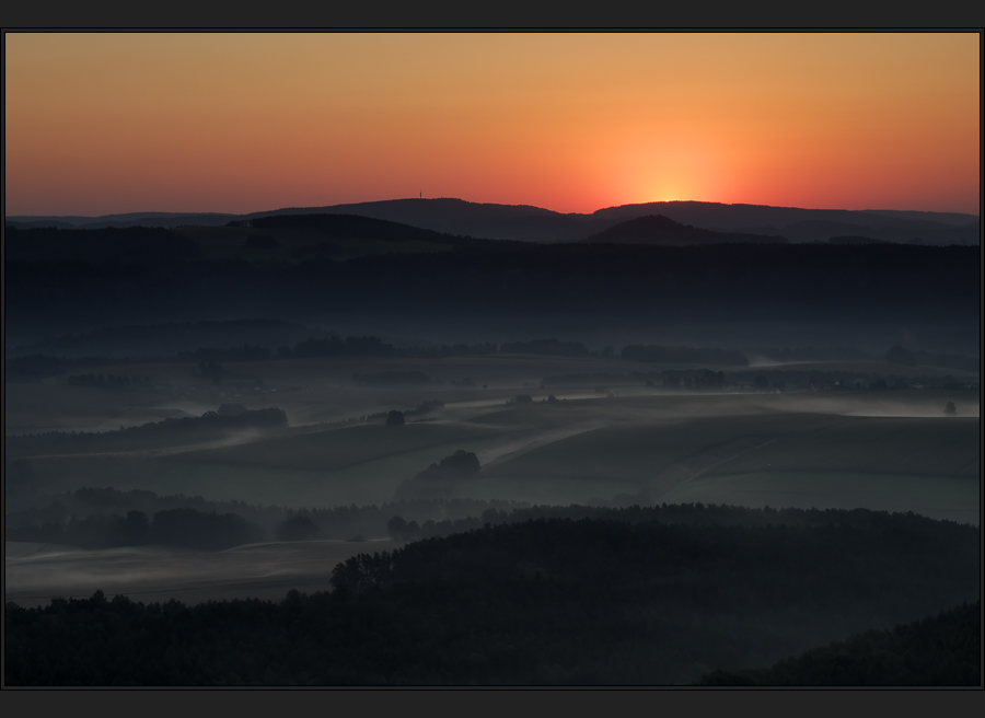 Sekunden vor Sonnenaufgang