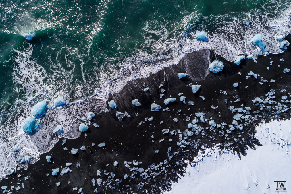 Jökulsarlon von oben...