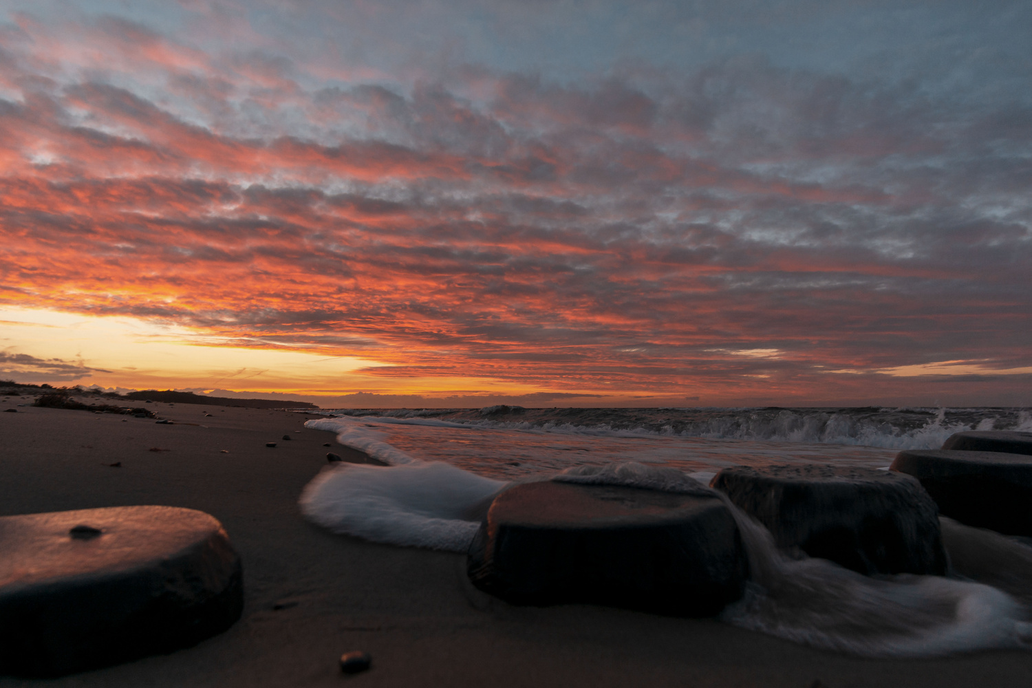 Sonnenuntergang an der Küste