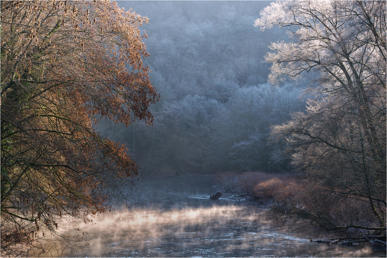 Kalter Morgen an der Wupper