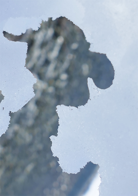 Old Snowman with big nose