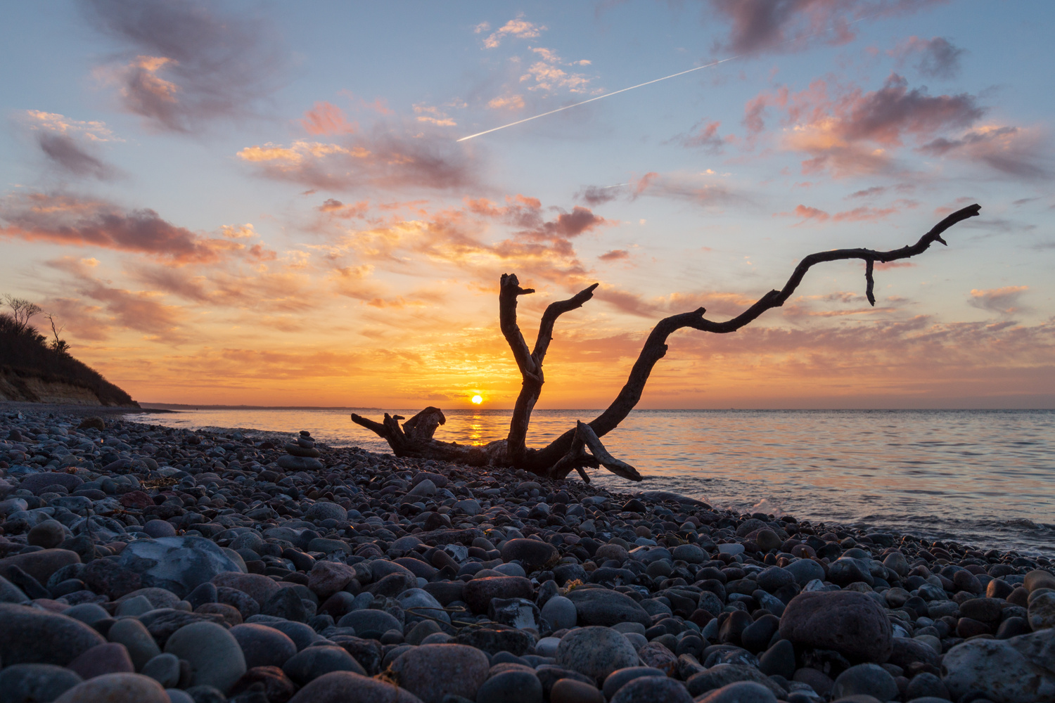 Sonnenuntergang an der Küste II