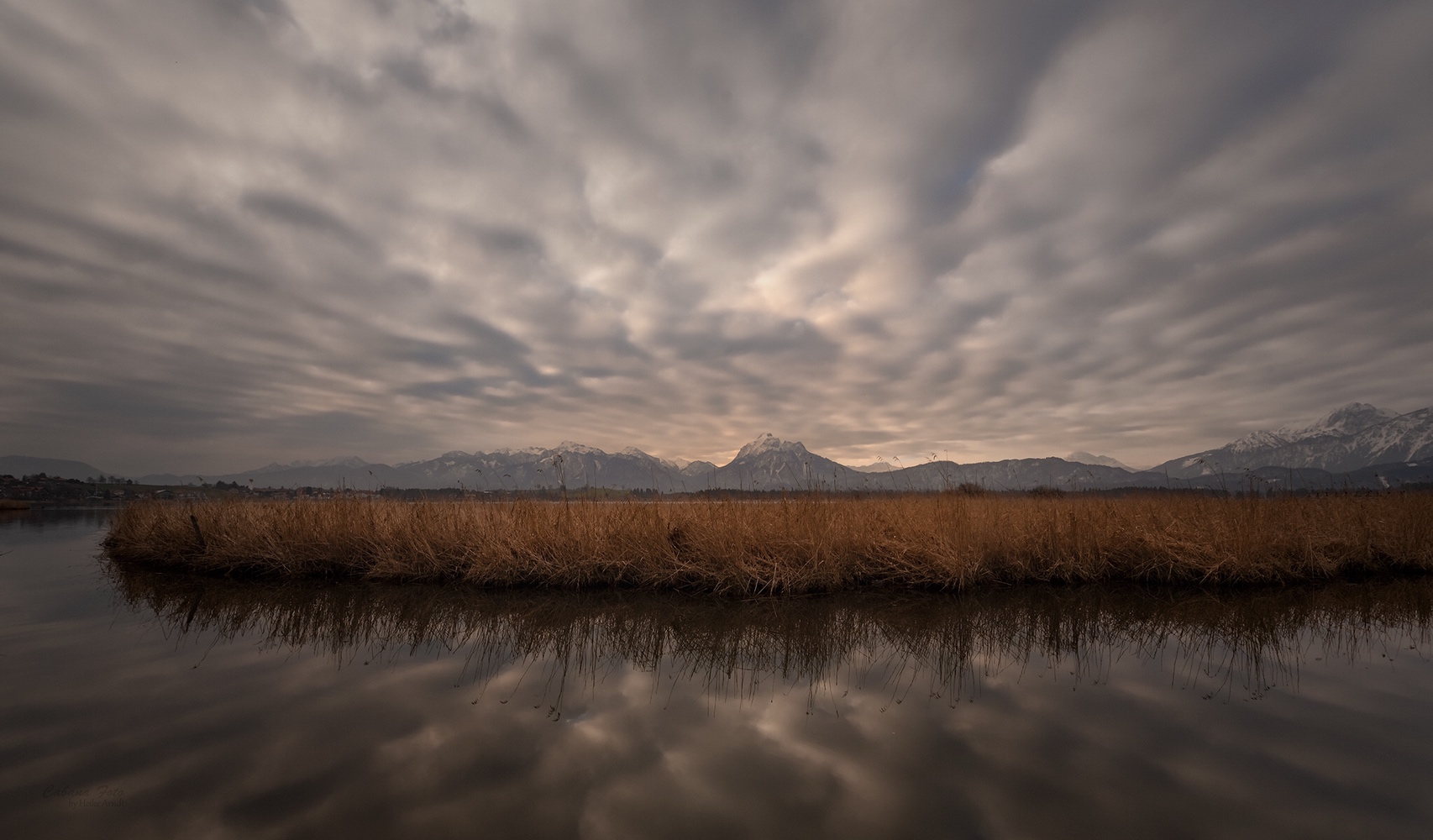 ... der verdeckte Sonnenaufgang am Hopfensee