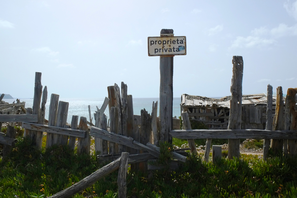 Privatstrand auf Sardinien