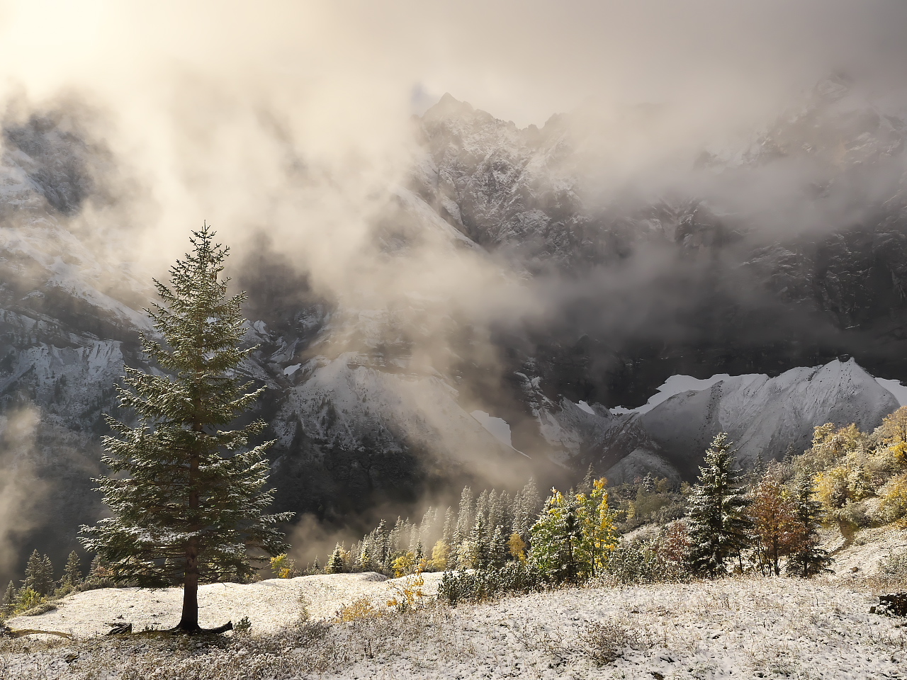 Winter im Herbst