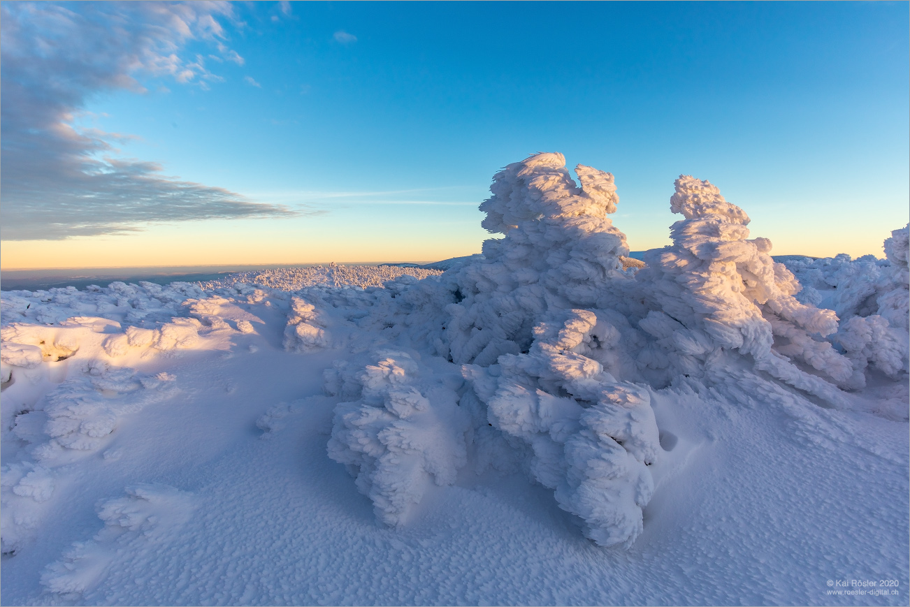 Schnee und Wind