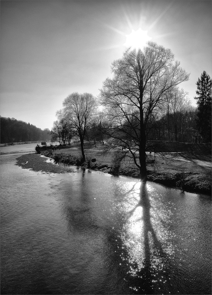 Heute Nachmittag an der Isar