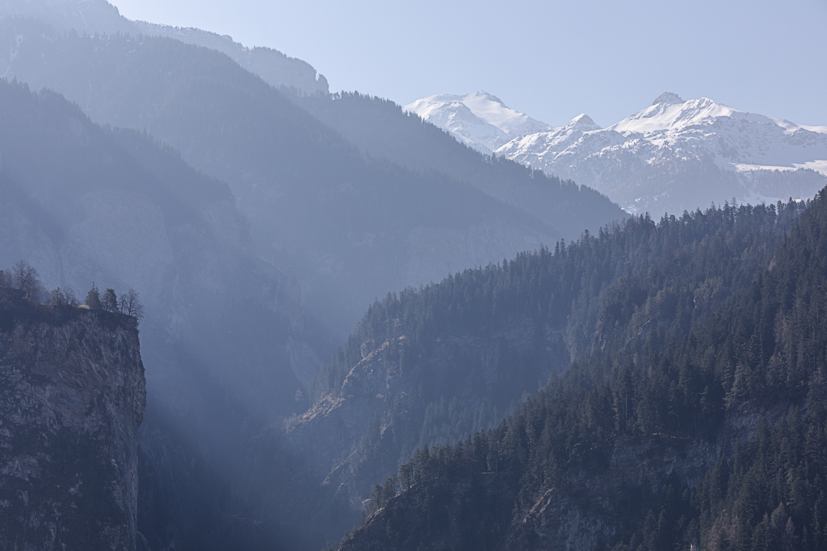 Blick in die Viamalaschlucht vom Balkon