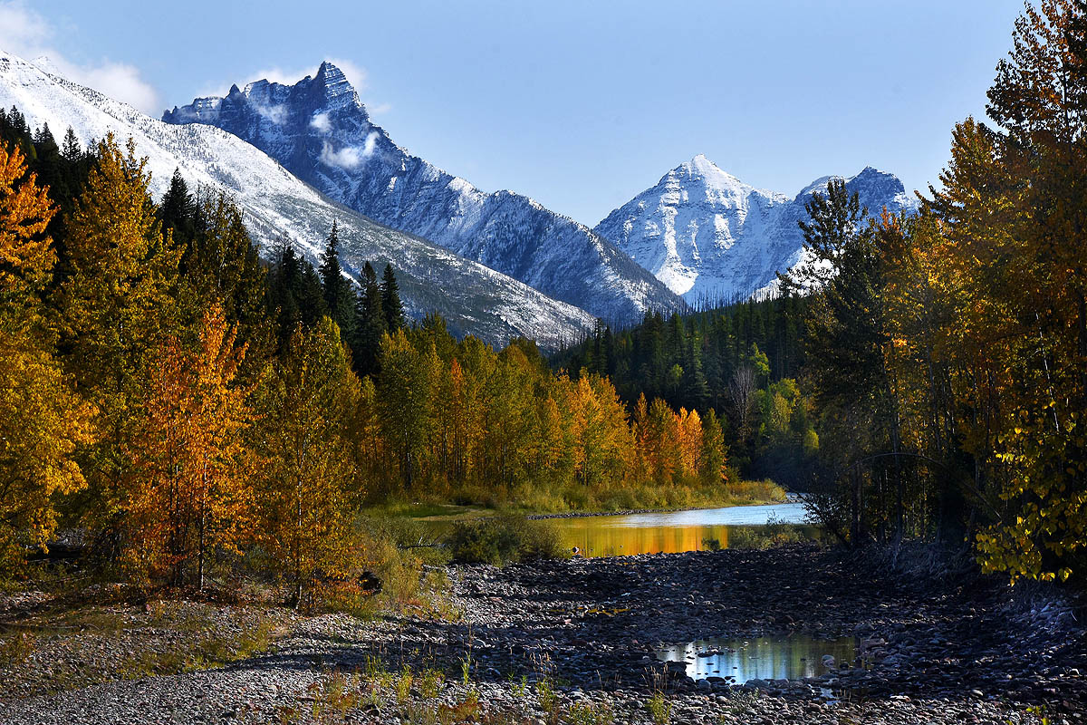 Unten Herbst, oben Winter ...,