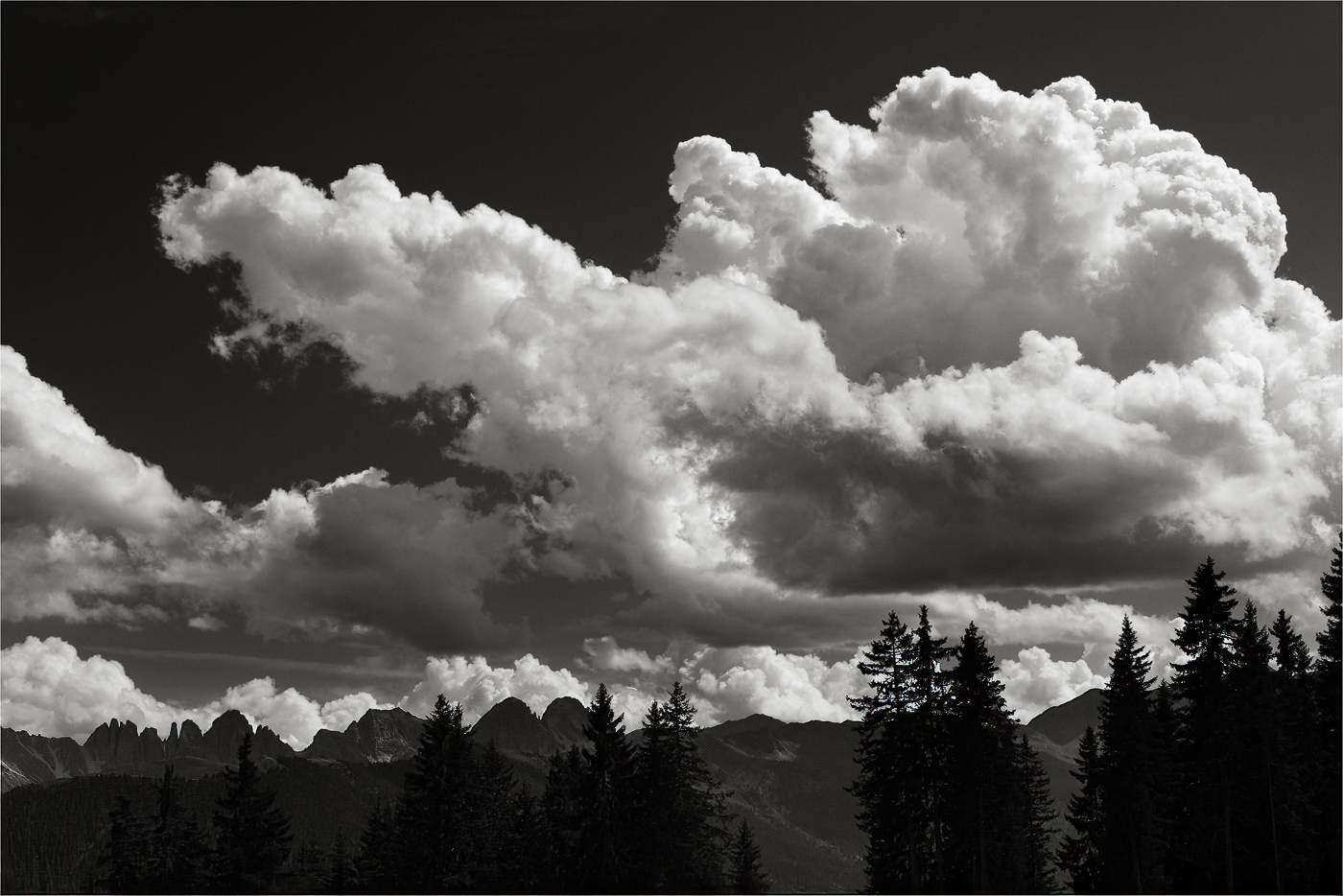 Mächtige Wolken