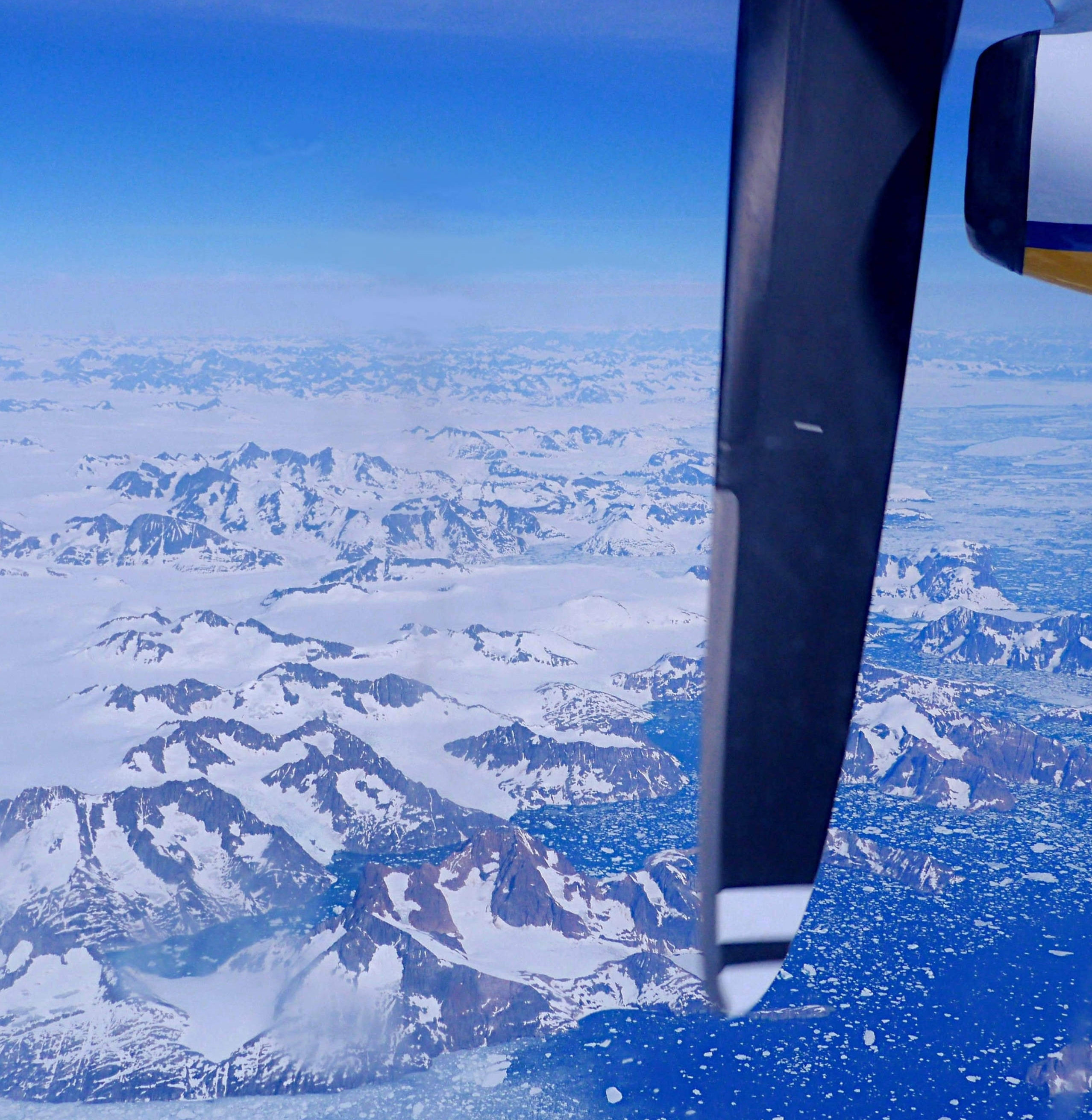 Anflug Grönland