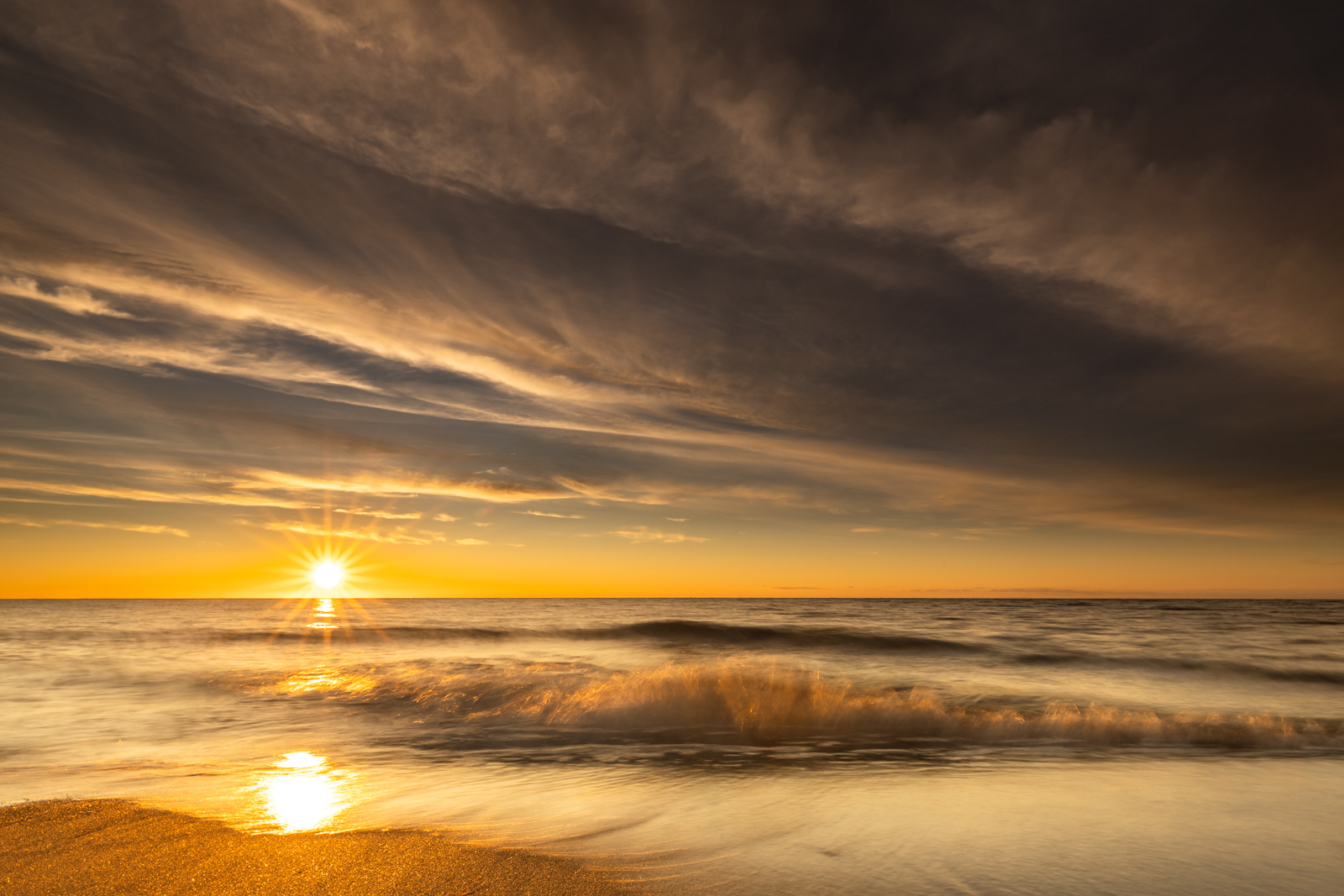 Abend am Limikolen-Strand