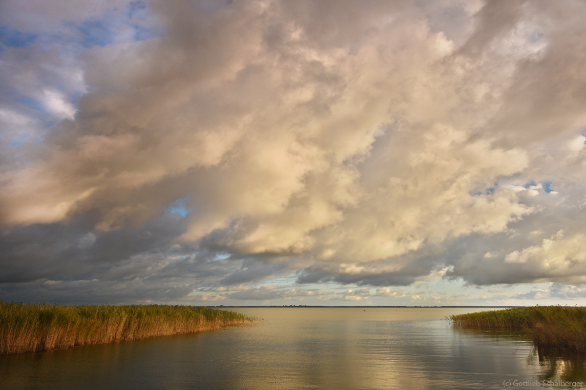 Wolken überm Saaler Bodden