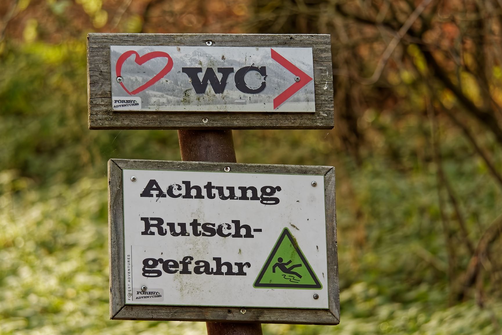 WC zum Ausrutschen...
