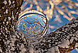 Winterwelt in der Kugel