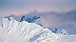 Magische Bergwelt im Abendlicht