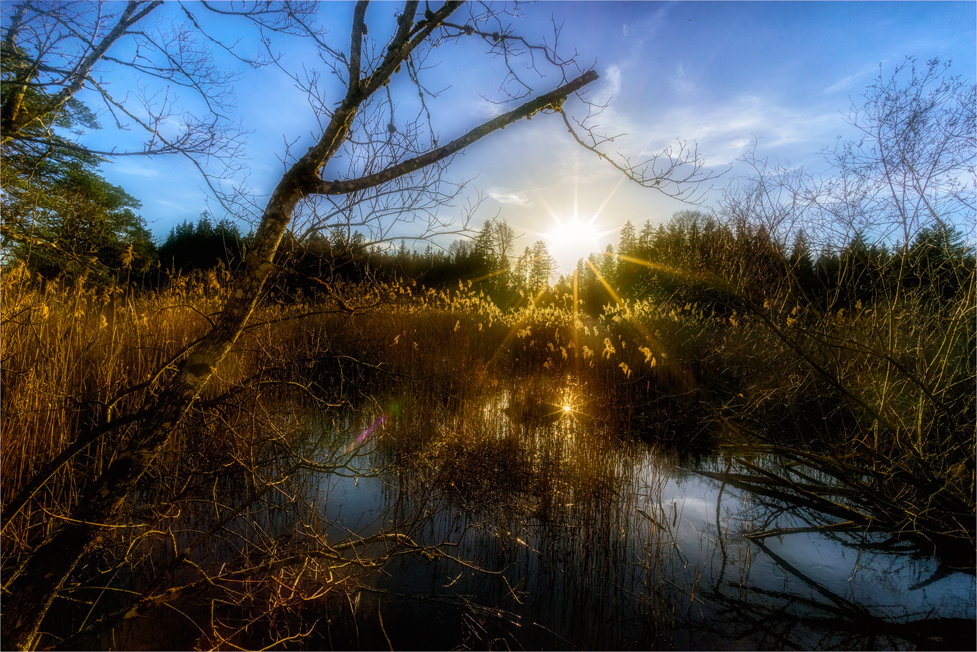 Sonnenuntergang am Grossen Ostersee