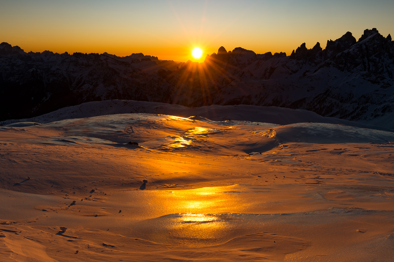 wärmende Sonnenstrahlen am Neujahrstag
