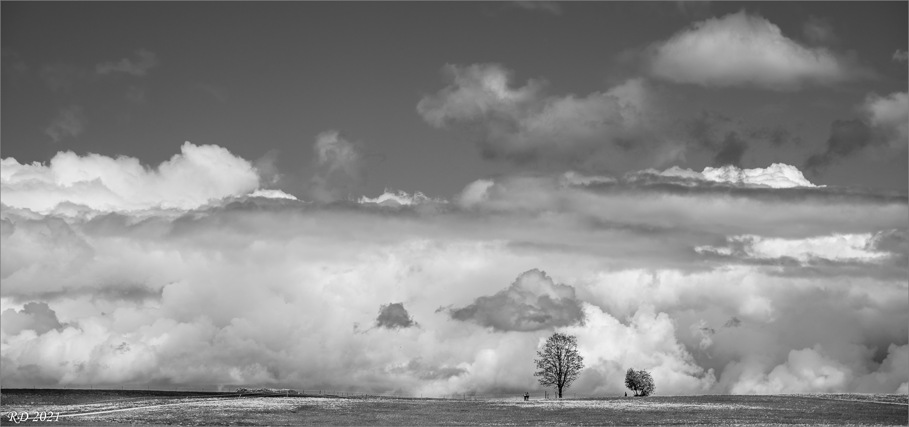 Wolken über der schwäbischen Alb