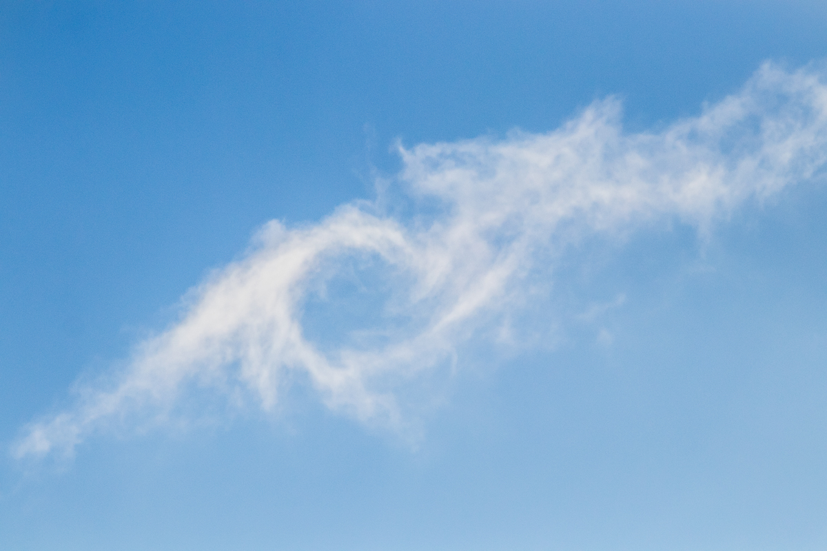 Kalligraphie am Himmel