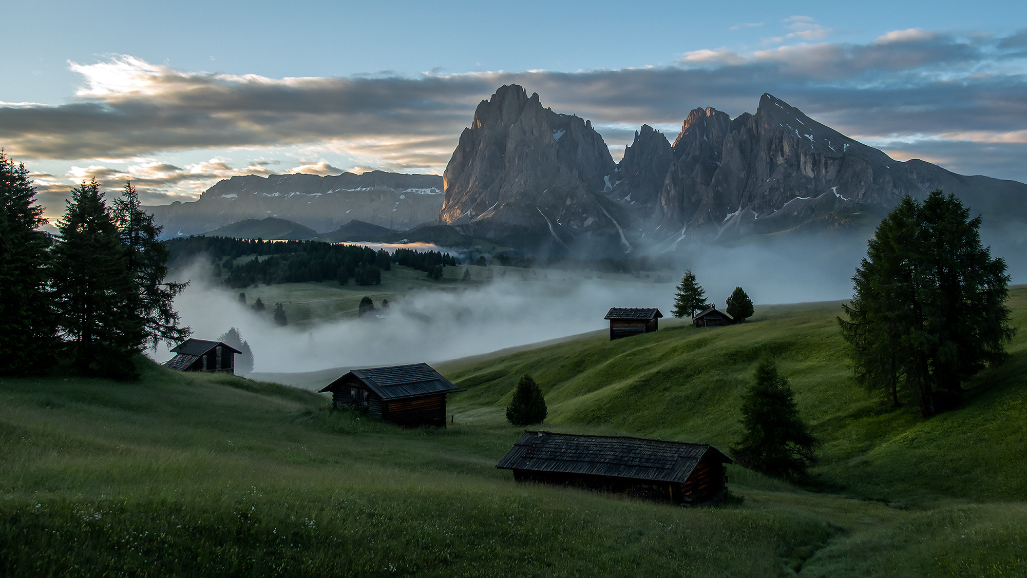 Nebel über der Alm II