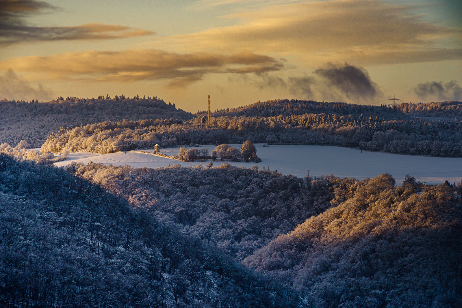Winter über der Untermosel