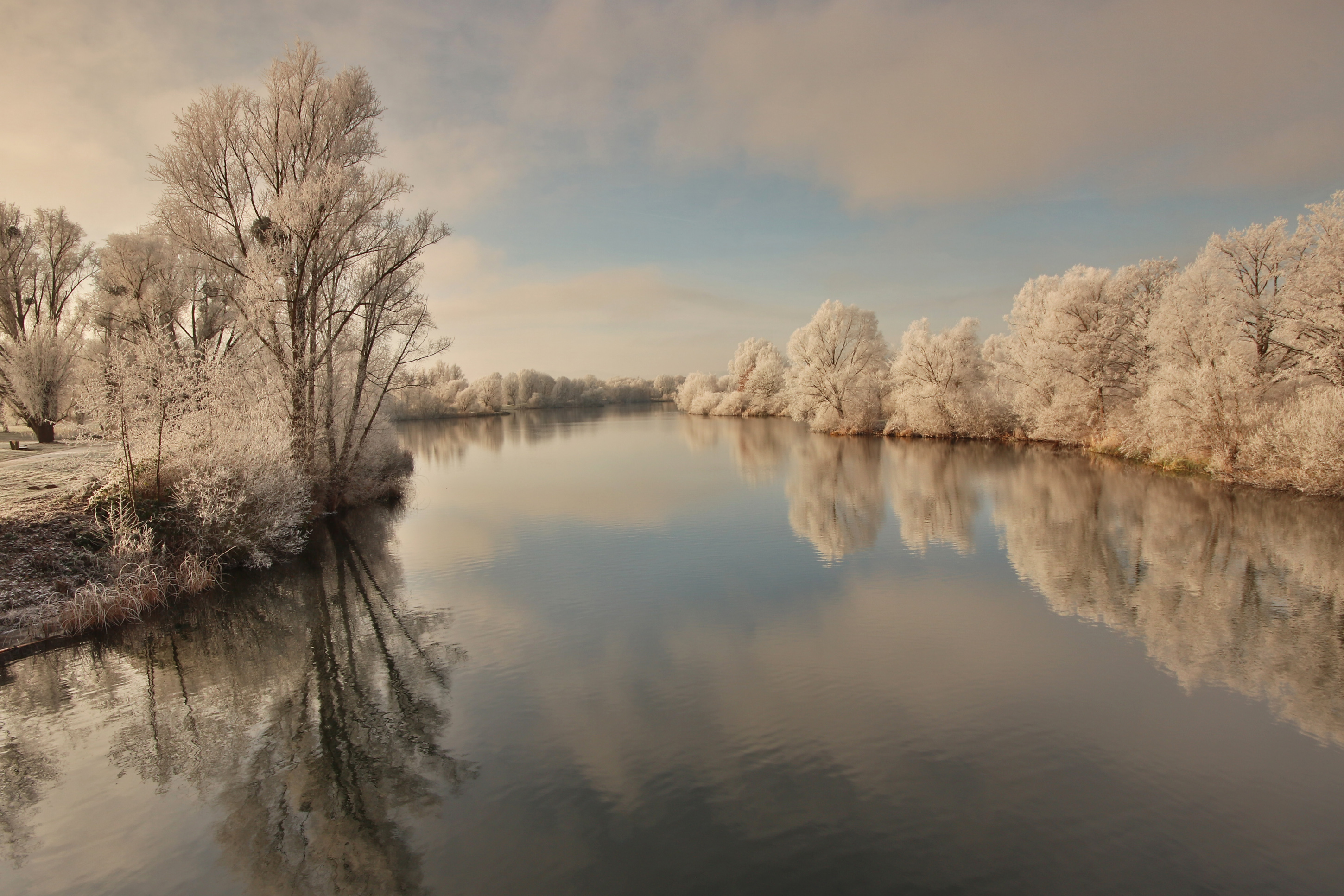 Winterzauber in der Kasseler Fuldaaue