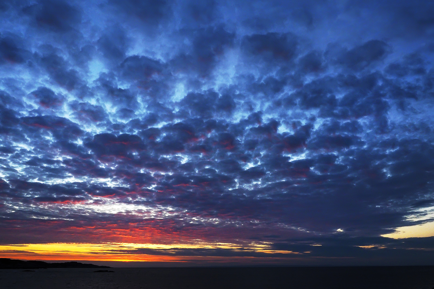 Abendlicher Blick nach Russland.