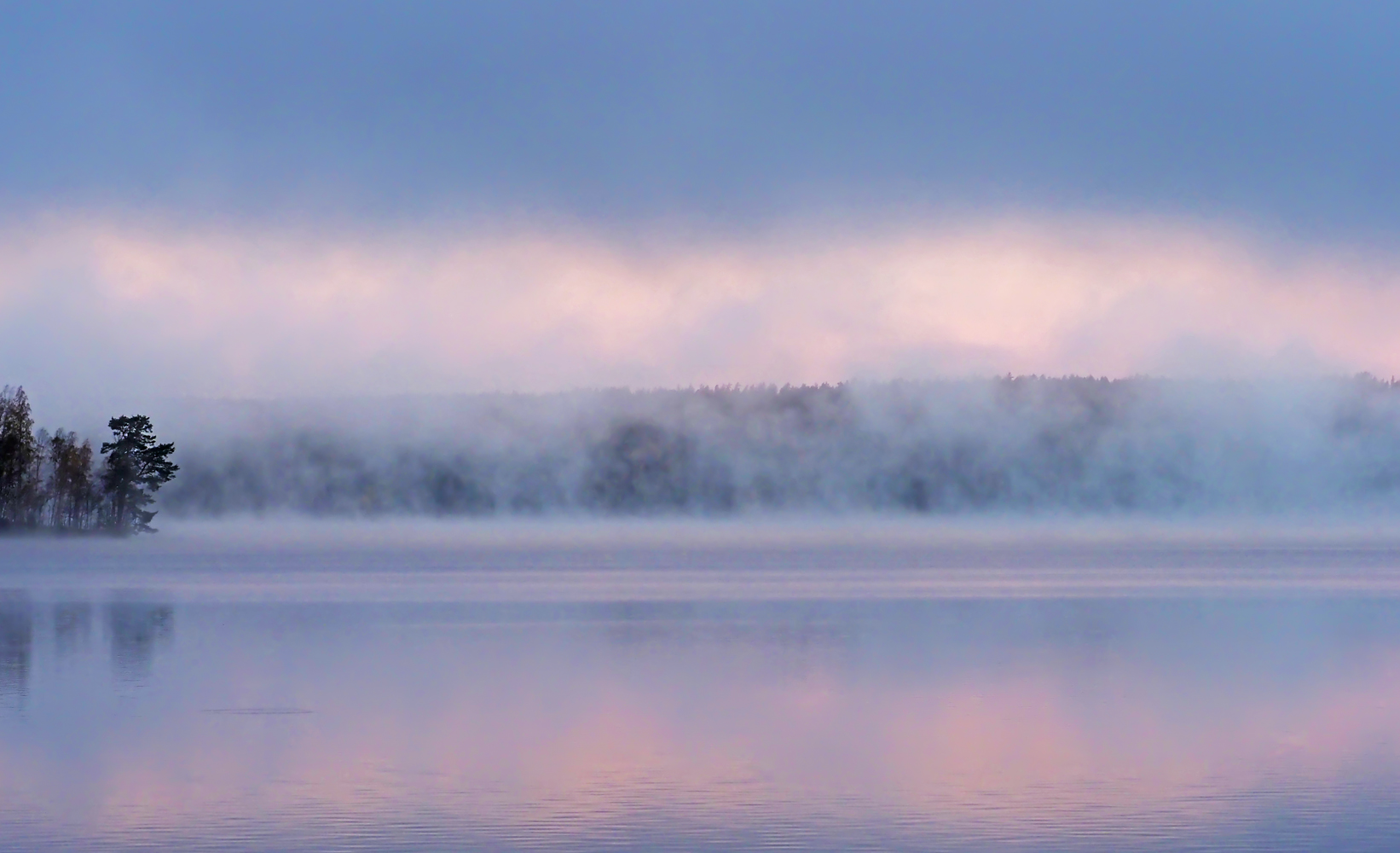 Ein schöner eiskalter Morgen in Norwegen.