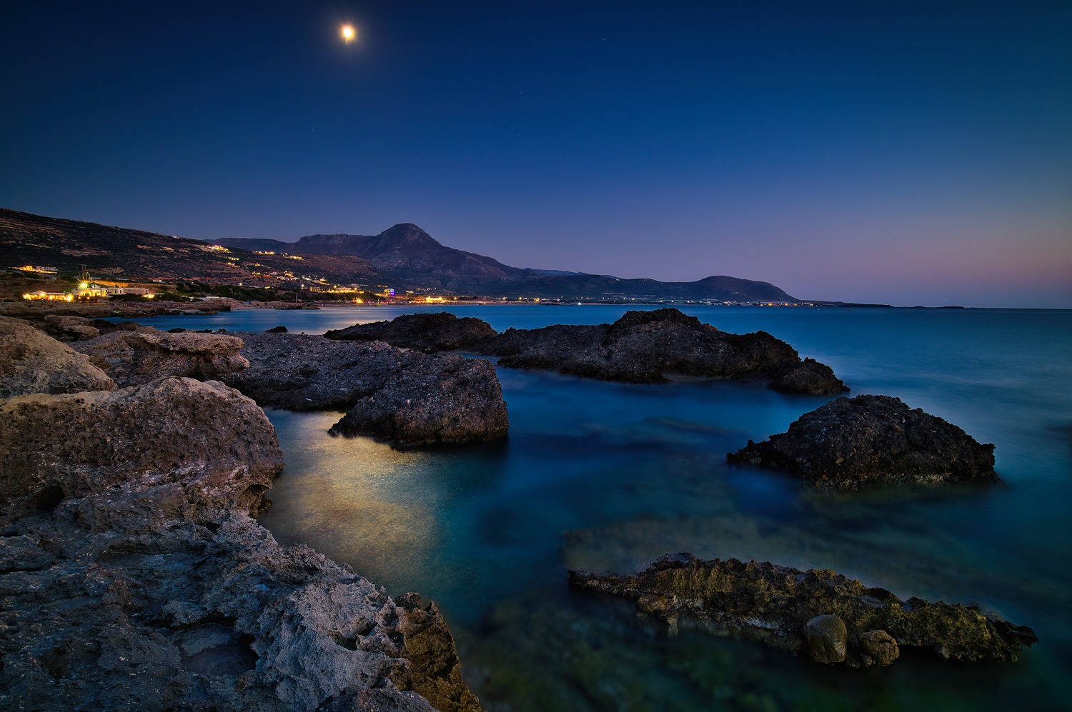 Mond über Kreta