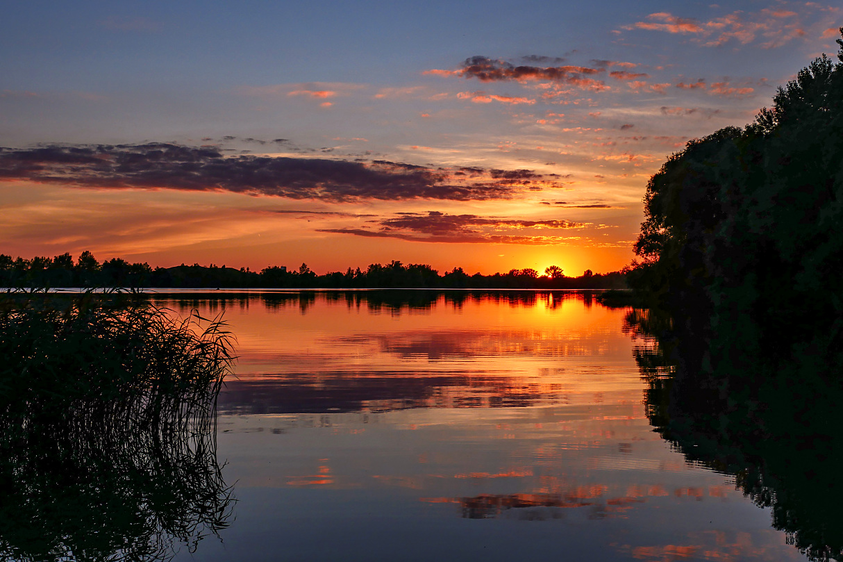 goldene Spiegelung