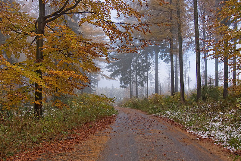 Erster Schnee im Oktober