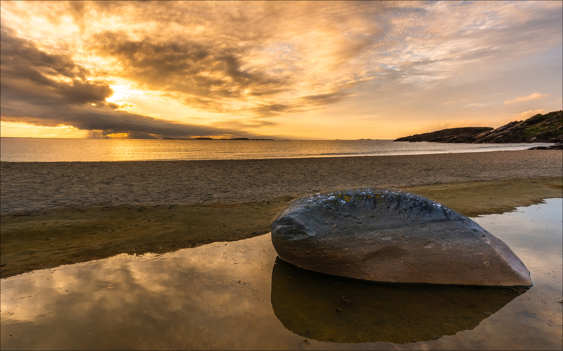 Rock on the beach