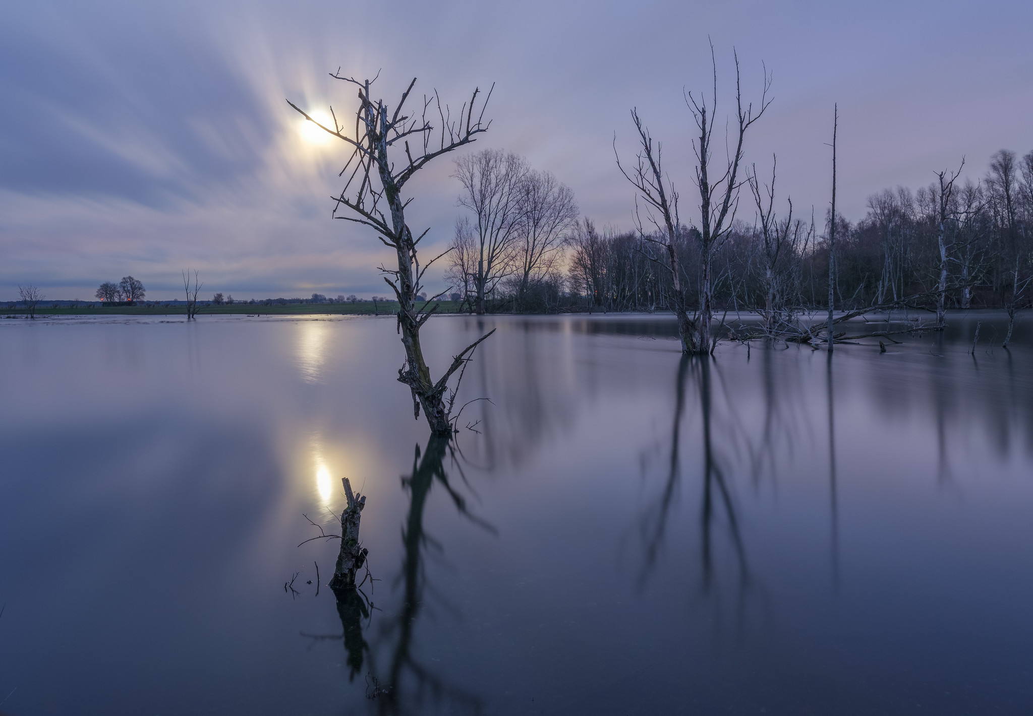 Vollmondnacht am Niederrhein
