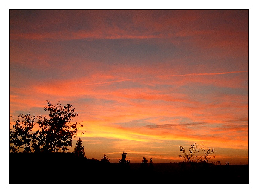 Glanzvoller Abendhimmel