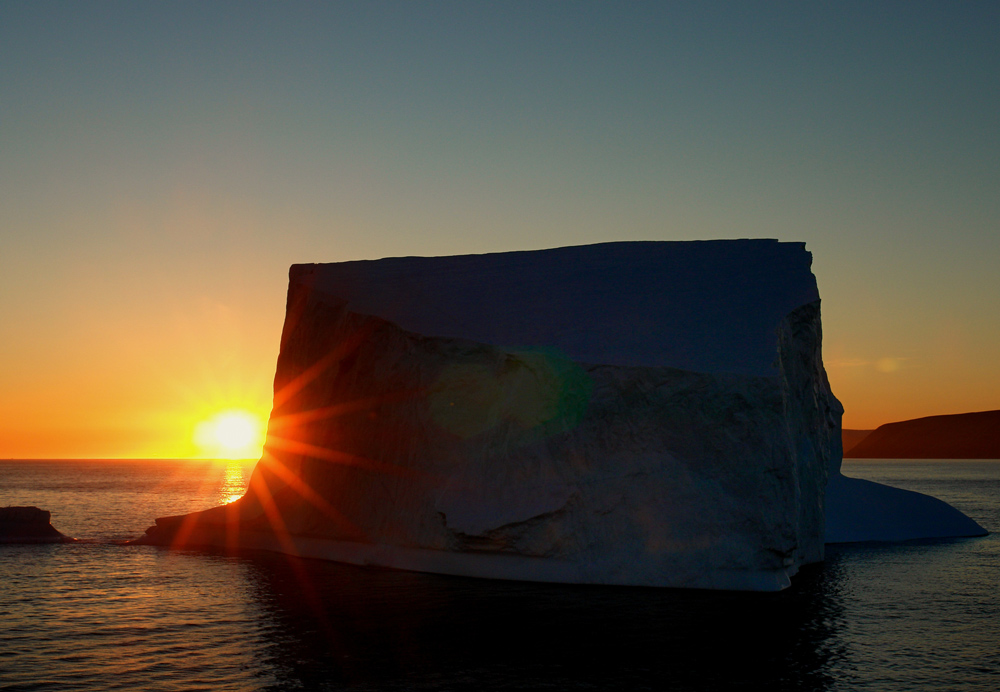 Eisberg und Sonne