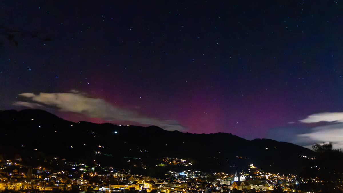 Aurora Borealis in der Schweiz