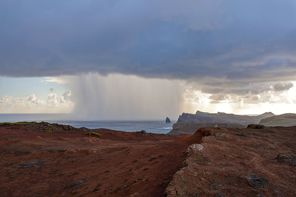 Regenschauer vor Madeira