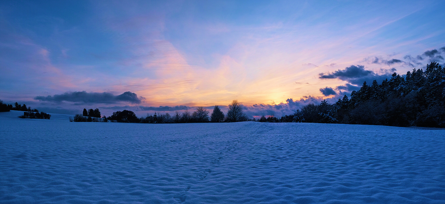 Winterliche Abendstimmung