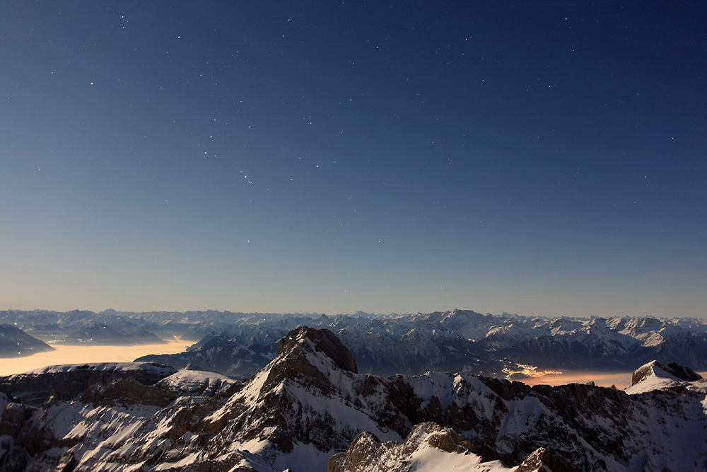 Sternbild Orion im Mondlicht