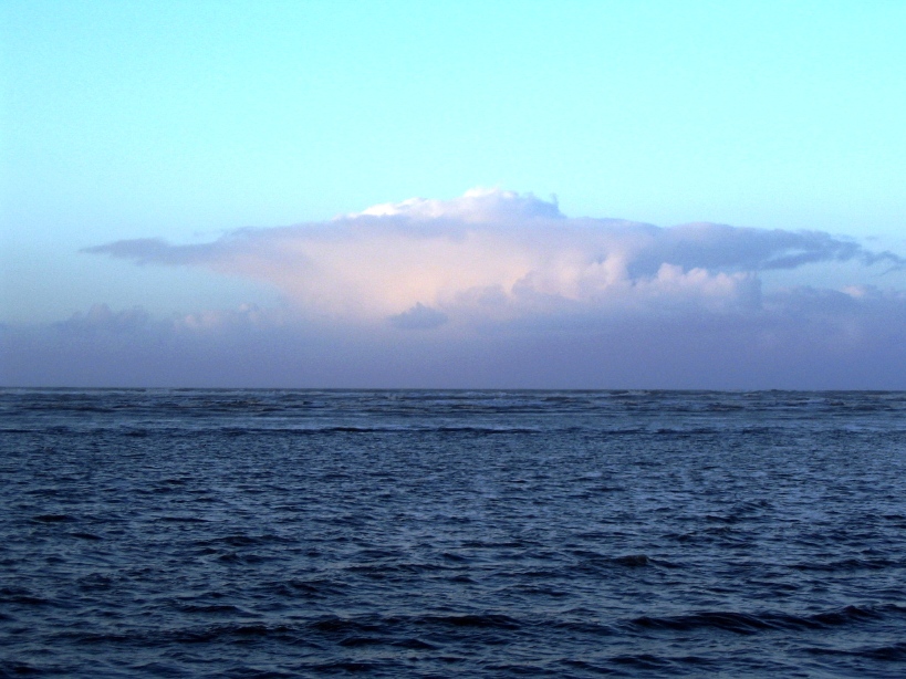 Gewitterzelle über der Nordsee