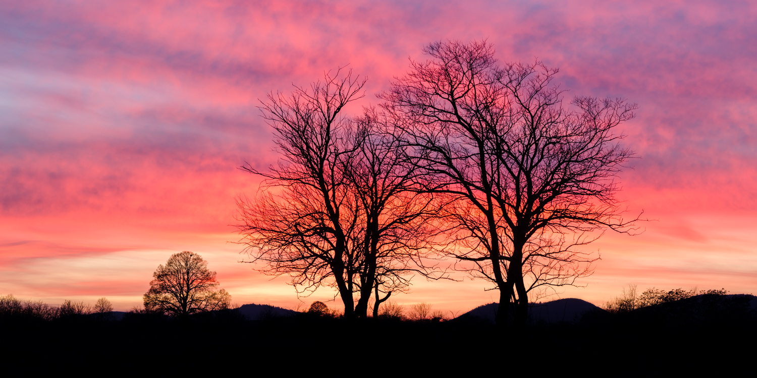 Flammender Himmel
