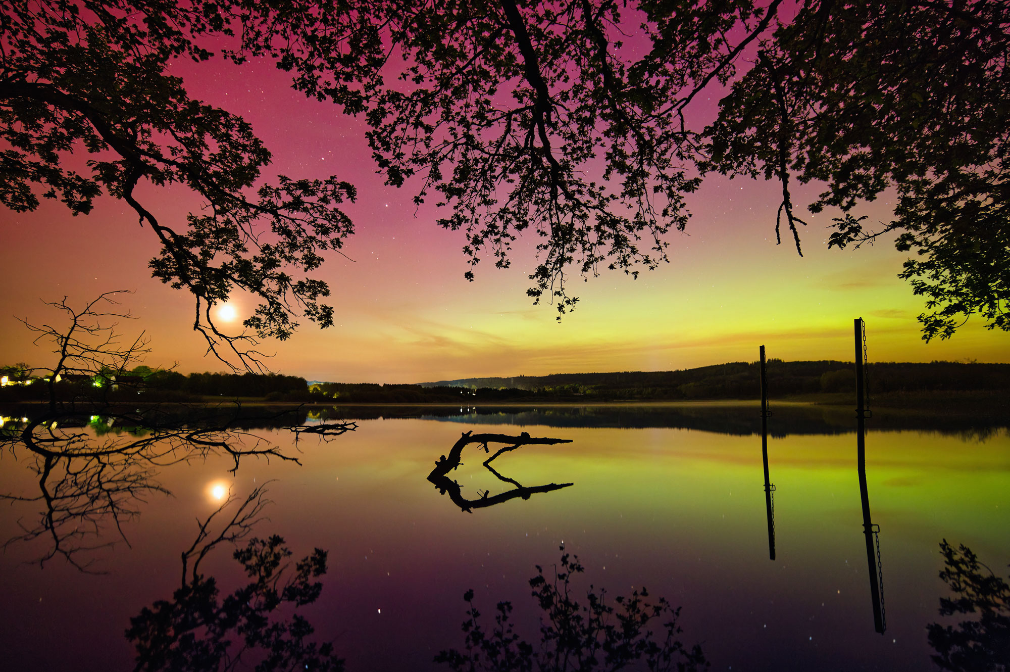 Polarlicht am Ulmener Weiher