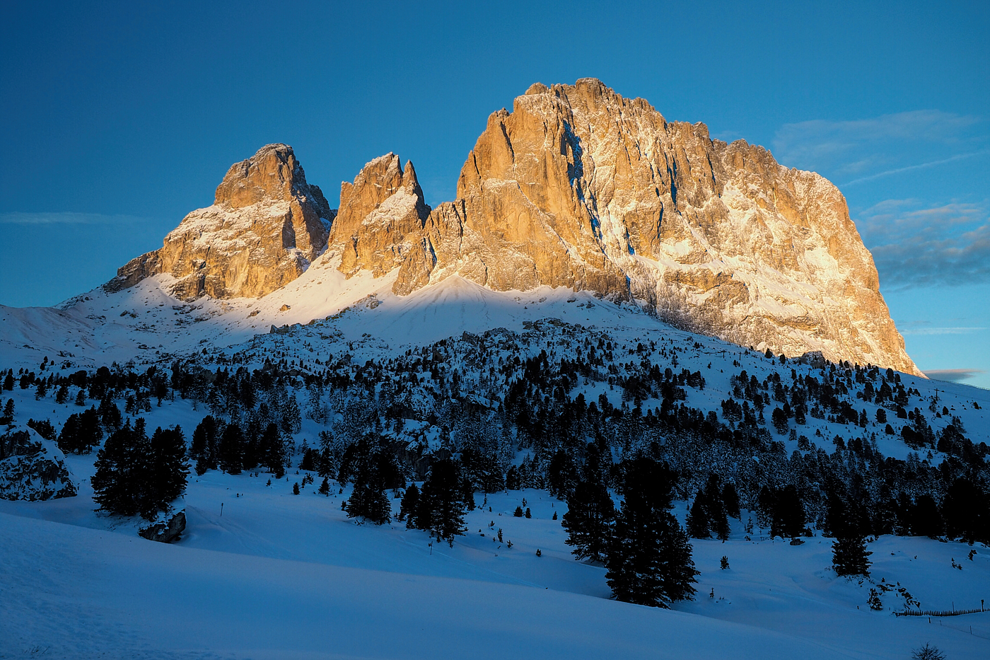 Langkofel im Winter