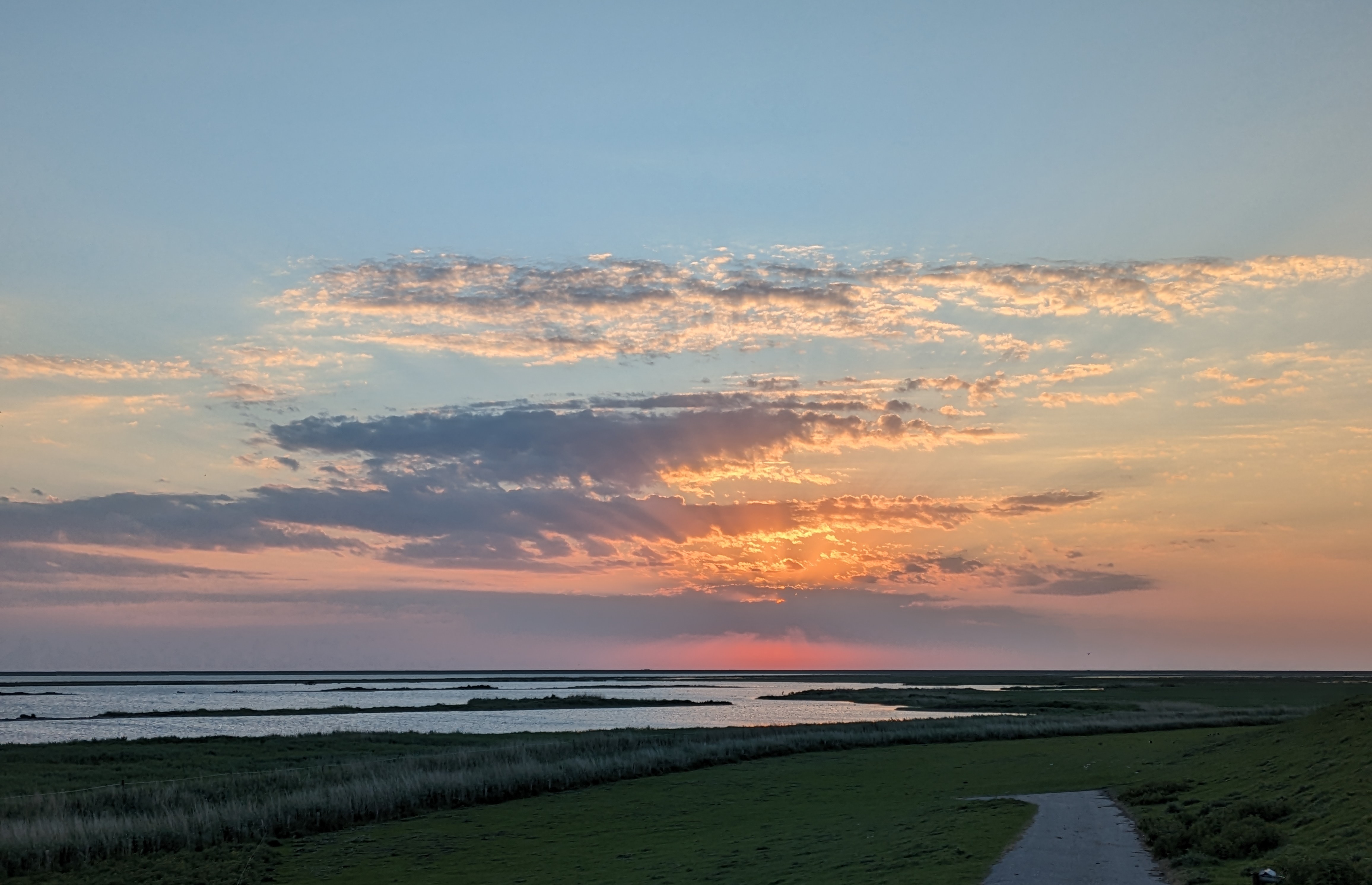 Abendstimmung im Beltringharder Koog