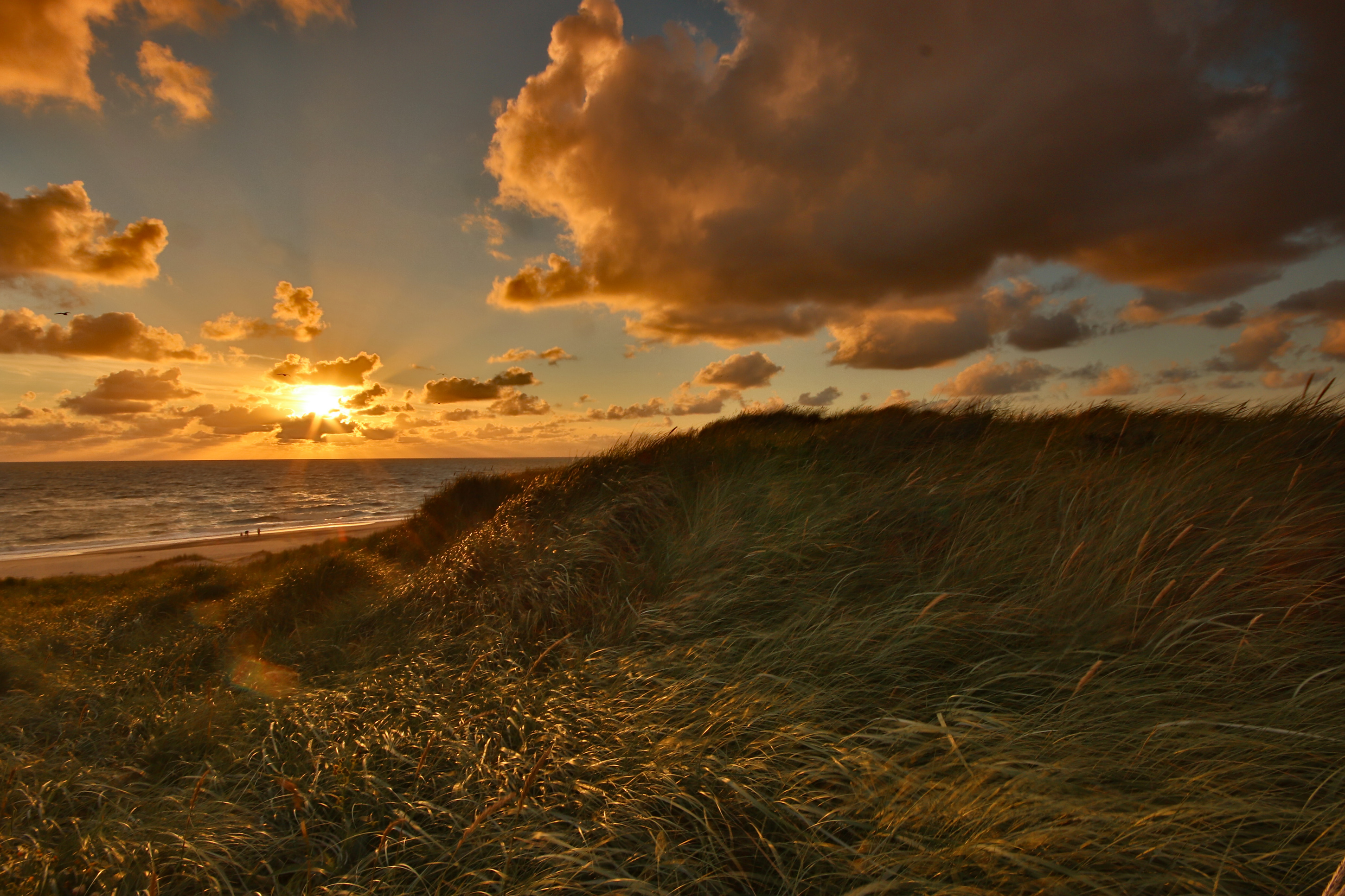 Sonnenuntergang von der Düne