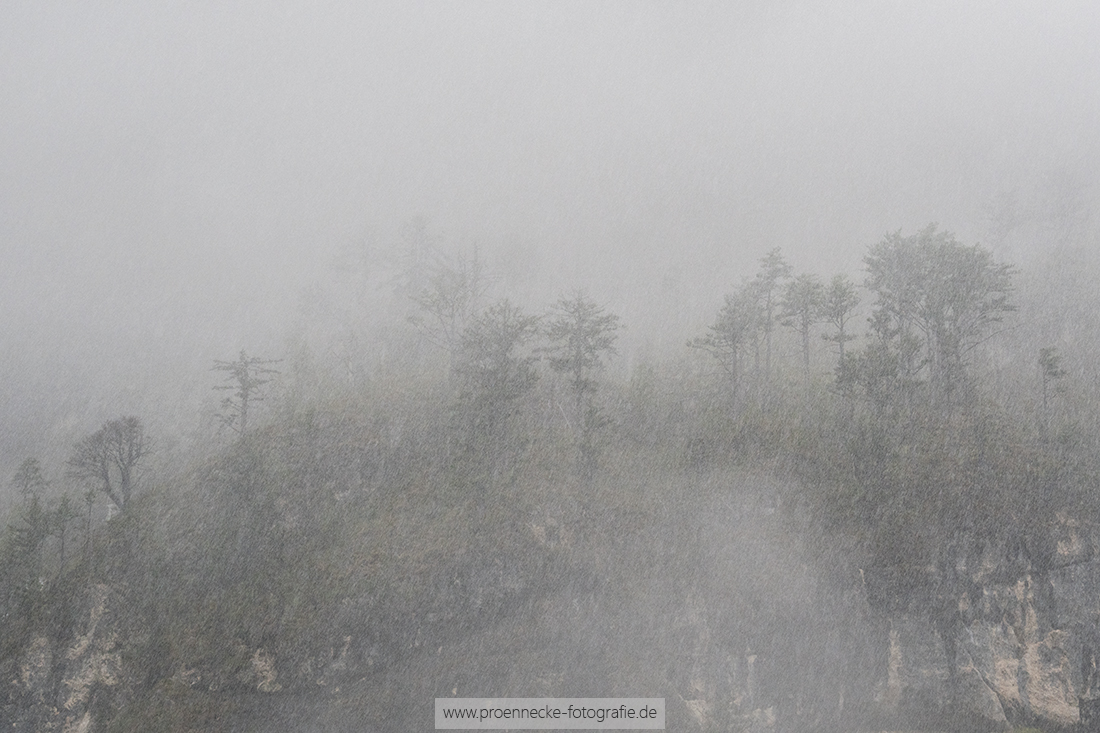 Wenn es in den Alpen regnet